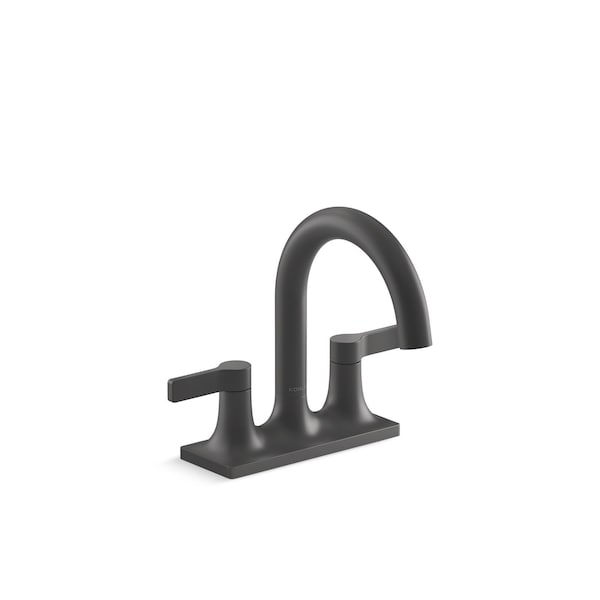 Kohler Venza Centerset Lav Faucet, 1.2 GPM Matte Black 28124-4-BL - main